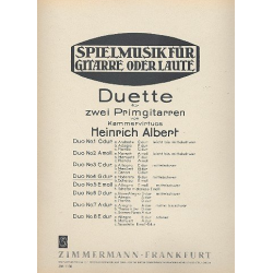 Duett G-Dur Nr.4 : für 2 Primgitarren - Heinrich Albert