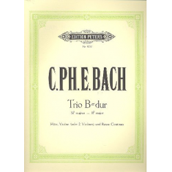 Trio B-Dur Wq161,2 : für - Carl Philipp Emanuel Bach