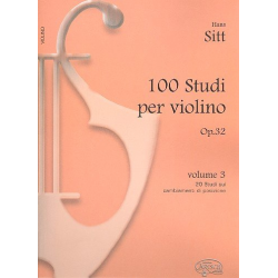 100 Etüden op.32 Band 3 : für Violine - Hans Sitt