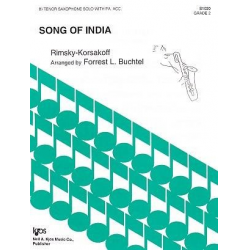 Song of India for tenor saxophone and piano -Nicolaj / Nicolai / Nikolay Rimskij-Korsakov / Arr.Forrest L. Buchtel