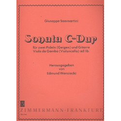 Sonata C-Dur : für 2 Fideln und - Giuseppe Sammartini