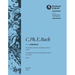 Concerto d-Moll Wq23 : - Carl Philipp Emanuel Bach