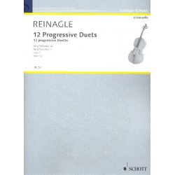 12 progressive Duette op.2 : für 2 Violoncelli -Joseph Reinagle