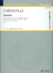 Sonate g-Moll : für Altblockflöte - Esprit Philippe Chèdeville