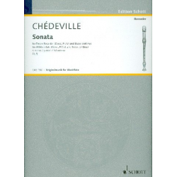 Sonate g-Moll : für Altblockflöte - Esprit Philippe Chèdeville