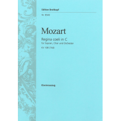 Regina coeli in C : für Sopran, - Wolfgang Amadeus Mozart / Arr. Michael Obst
