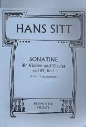Sonatine op.109,2 : für Violine - Hans Sitt