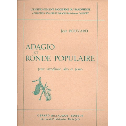 Adagio et Ronde Populaire . pour saxophone alto - Jean Bouvard