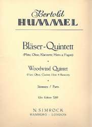 Quintett op.22 : für Flöte, Oboe, Klarinette, Horn - Bertold Hummel