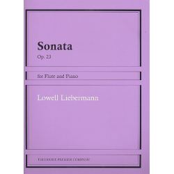 Sonata op.23 : for flute and piano - Lowell Liebermann