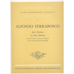 6 Pavanen zu 5 Stimmen : für 3 Violinen, - Alfonso Ferrabosco