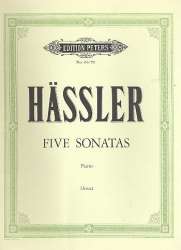 5 Sonatas : for piano - Johann Wilhelm Häßler
