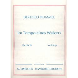 Im Tempo eines Walzers : für Harfe - Bertold Hummel