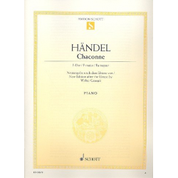 Chaconne F-Dur : für Klavier - Georg Friedrich Händel (George Frederic Handel)