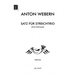 Satz für Streichtrio - Anton von Webern