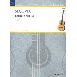 Estudio sin luz : für Gitarre - Andrés Segovia y Torres