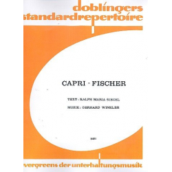 Capri-Fischer - Einzelausgabe für Gesang und Klavier mit Akkord-Bezifferung - Gerhard Winkler / Arr. H. Feiler