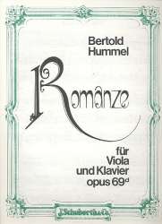 Romanze op.69d : für Viola und Klavier - Bertold Hummel