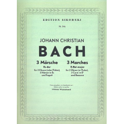 3 Märsche Es-Dur : - Johann Christian Bach