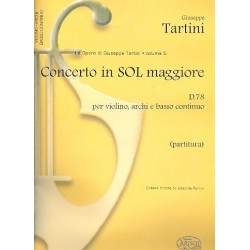 Concerto in Sol maggiore D78 : - Giuseppe Tartini