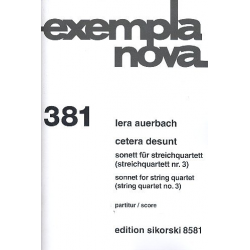 Cetera sunt (Streichquartett Nr.3) - Lera Auerbach