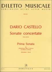 Sonate Nr.1 : für 2 Blockflöten (Vl) - Dario Castello
