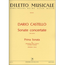 Sonate Nr.1 : für 2 Blockflöten (Vl) - Dario Castello