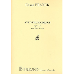 Ave verum op.13 : für Mezzosopran - César Franck