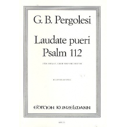 Laudate pueri : Psalm 112 für Sopran, - Giovanni Battista Pergolesi