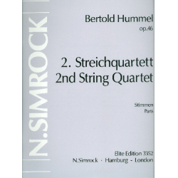 Streichquartett Nr.2 op.46 - Bertold Hummel