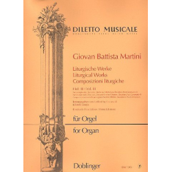 Liturgische Werke Band 3 : - Giovanni Battista Martini