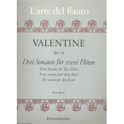 3 Sonaten op.14 : für 2 Flöten - Roberto Valentino
