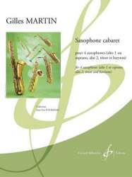 Saxophone cabaret pour 4 saxophones - Gilles Martin