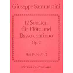 12 Sonaten op.2 Band 4 (Nr.10-12) : - Giuseppe Sammartini