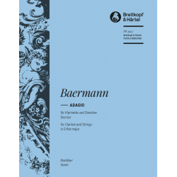Adagio Des-Dur : für Klarinette und - Heinrich Joseph Baermann