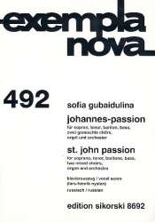 Johannes-Passion : für Soli, gem Chor, - Sofia Gubaidulina