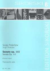 Sonate op.115 : für Violoncello - Sergei Prokofieff