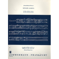Sonate e-Moll für Flöte und Bc : - Johan Helmich Roman / Arr. Konrad Ragossnig