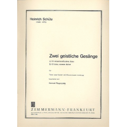 2 geistliche Gesänge : für -Heinrich Schütz / Arr.Konrad Ragossnig