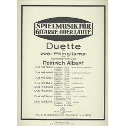 Duett E-Dur Nr.8 : für 2 Primgitarren - Heinrich Albert