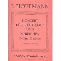 Konzert D-Dur für Flöte und Streicher (Klavierauszug) - Leopold Hoffmann