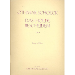 Das holde Bescheiden op.62 - Othmar Schoeck