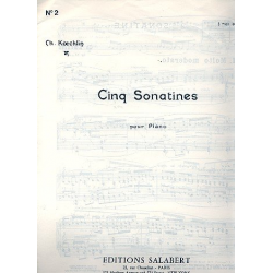 Sonatine no.2 : pour piano - Charles Louis Eugene Koechlin