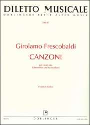 Canzoni : per canto solo -Girolamo Frescobaldi
