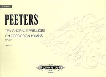 10 Choral Preludes on Gregorian - Flor Peeters