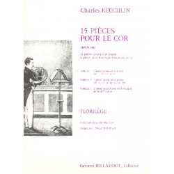 15 PIECES OP.180 VOL.1 (NOS.1-6) : POUR - Charles Louis Eugene Koechlin