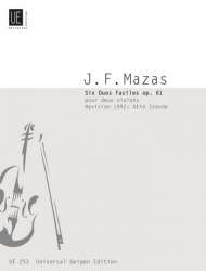 6 duos faciles op.61 : - Jacques Mazas