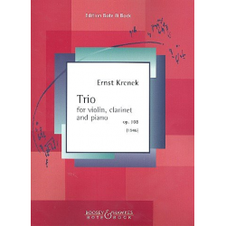 Trio op.108 : for violin, clarinet - Ernst Krenek