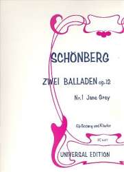 Jane Grey op.12,1 : für hohe Singstimme - Arnold Schönberg