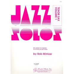 Jazz Solos vol.1 : for tenor sax - Bob Mintzer